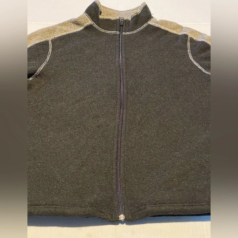 Kuhl‎ alpaca full zip jacket mens small brown/tan pre-owned condition